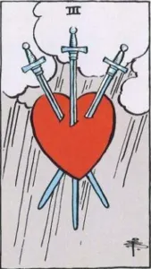 Tres de Espadas